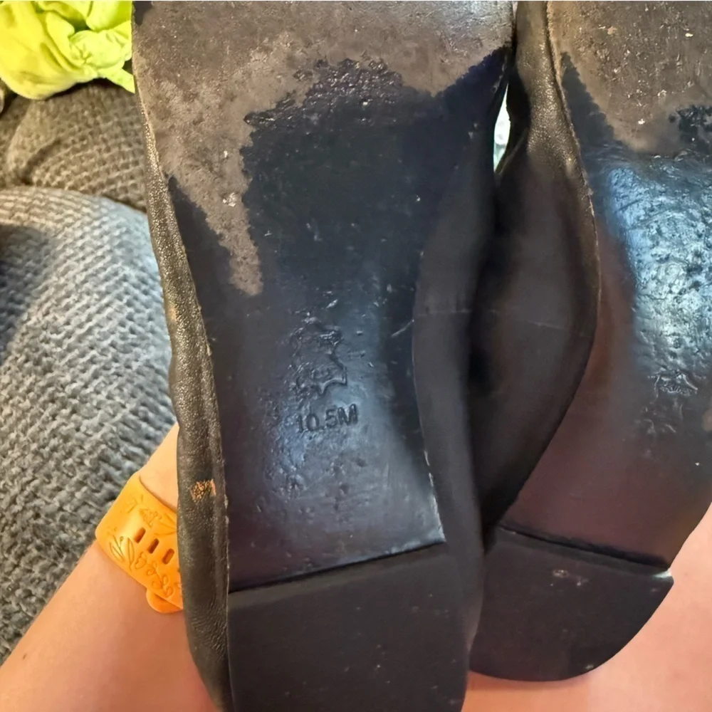 Tory Burch Black leather Ballet Flats